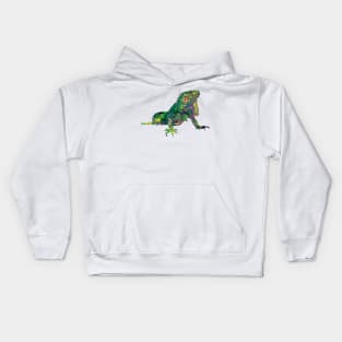 PSYCHEDELIC IGUANA Kids Hoodie